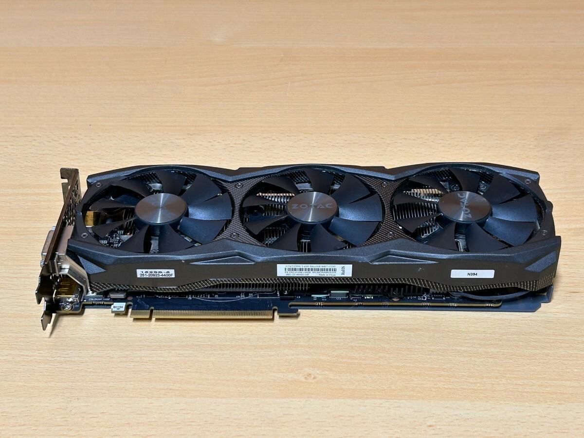 ZOTAC Geforce GTX 980 Ti AMP! Edition 6GB 384 BIT GDDR5 グラフィックボード 動作品!の画像1