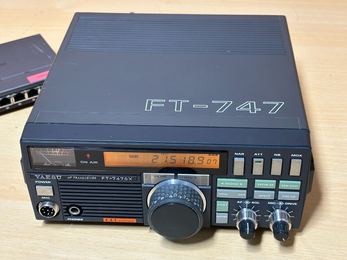 YAESU FT-747SX HF TRANSCEIVER／ HFトランシーバー ゼネカ 1.8MHz~30MHz CB NASA 中古 日本製!の画像6