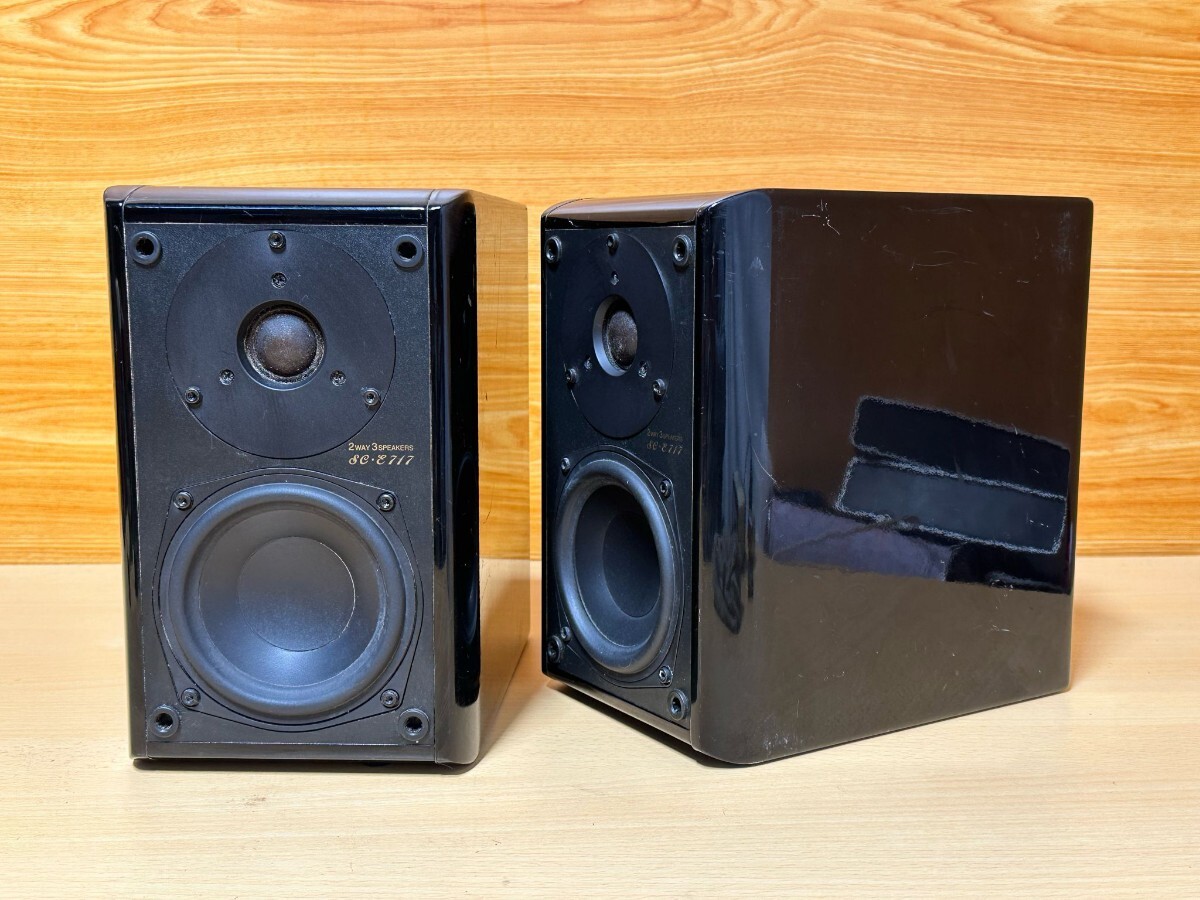 DENON  SC-E717  2Way Speaker Pair Stereo Audio デノン 2ウェイ ペア  スピーカー ステレオ オーディオ  中古 動作品!の画像2