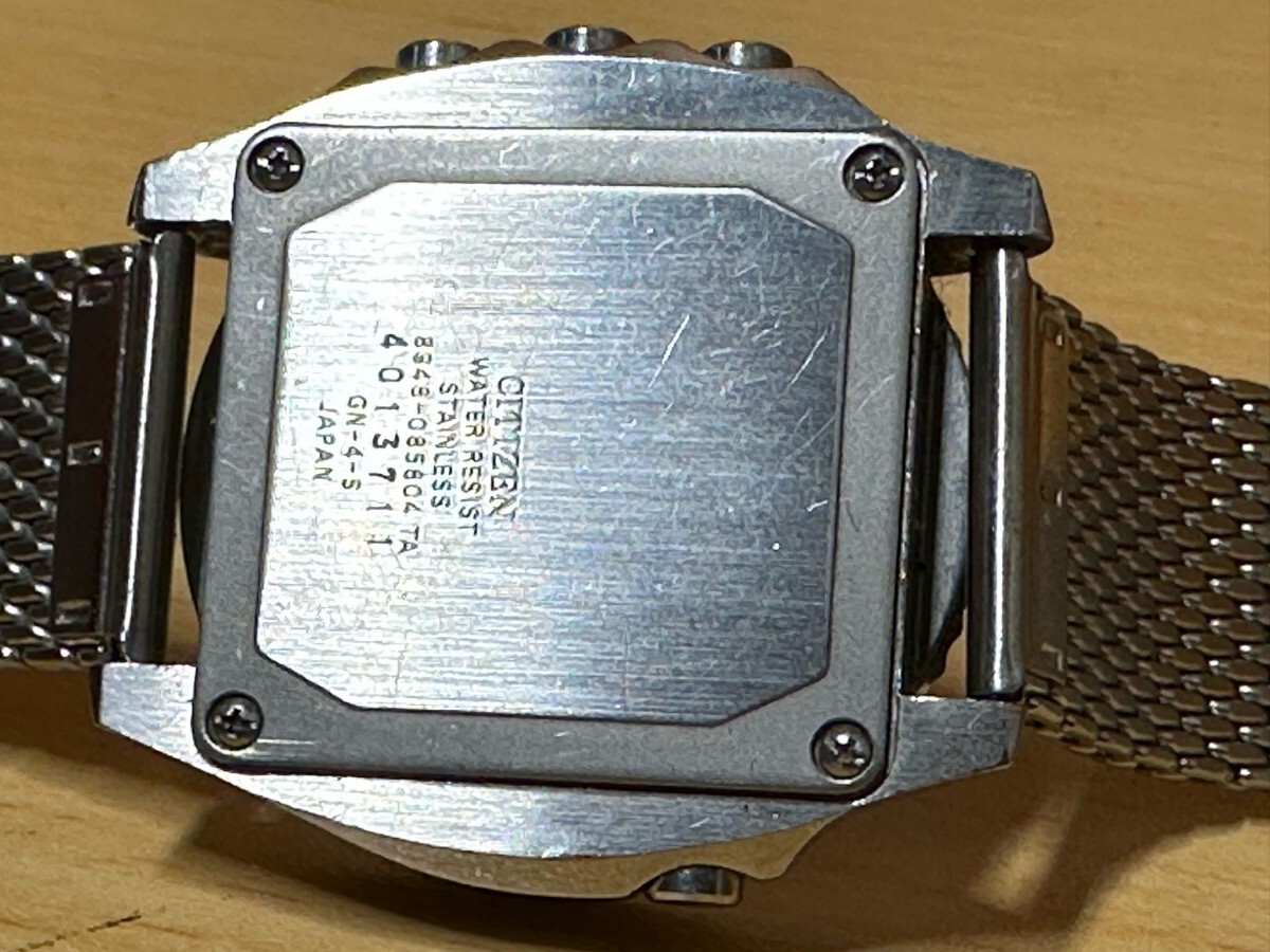 CITIZEN／ シチズン  デジアナ ジェットダイバー  4013711 時計 腕時計 クォーツジャンク品 メ ンズ ビンテージ GN-4-S 日本製 動作品の画像8