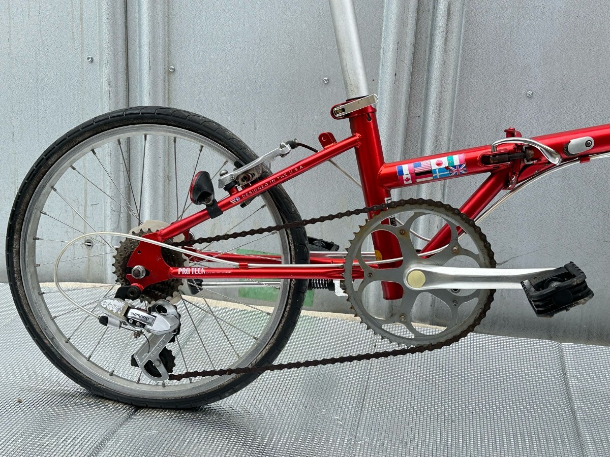 DAHON Speed／ダホン スピード ミニベロ 折りたたみ自転車 レッドカラー 8変速 20インチ の画像3