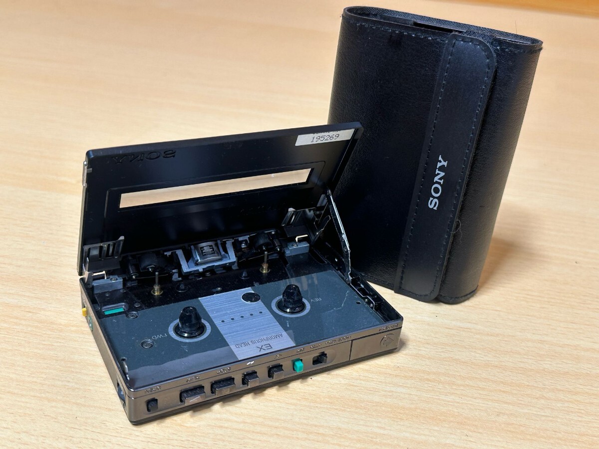 SONY／ ソニー WALKMAN／ ウォークマン カセットプレーヤー カセットウォークマン ブラック WM-150 日本製 動作確認済み!の画像6