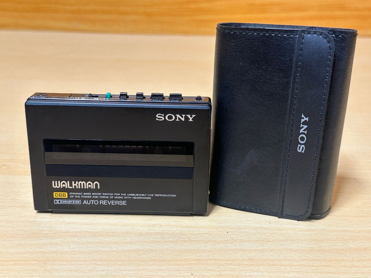 SONY／ ソニー WALKMAN／ ウォークマン カセットプレーヤー カセットウォークマン ブラック WM-150 日本製 動作確認済み!の画像1