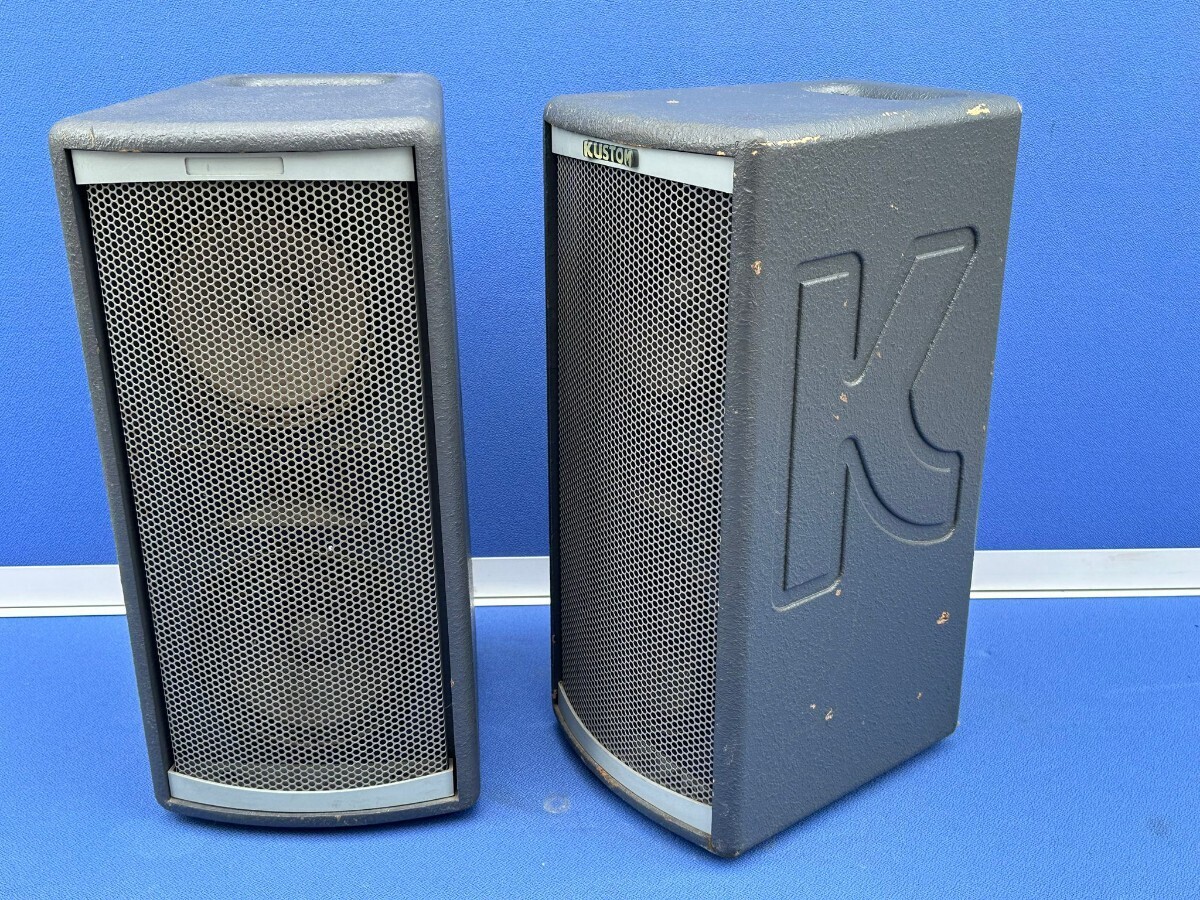 KUSTOM KPS-LS100 speaker pair portable PA system speaker operation verification ending!