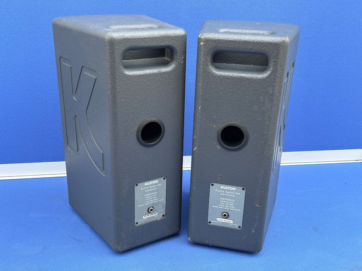 KUSTOM KPS-LS100 speaker pair portable PA system speaker operation verification ending!