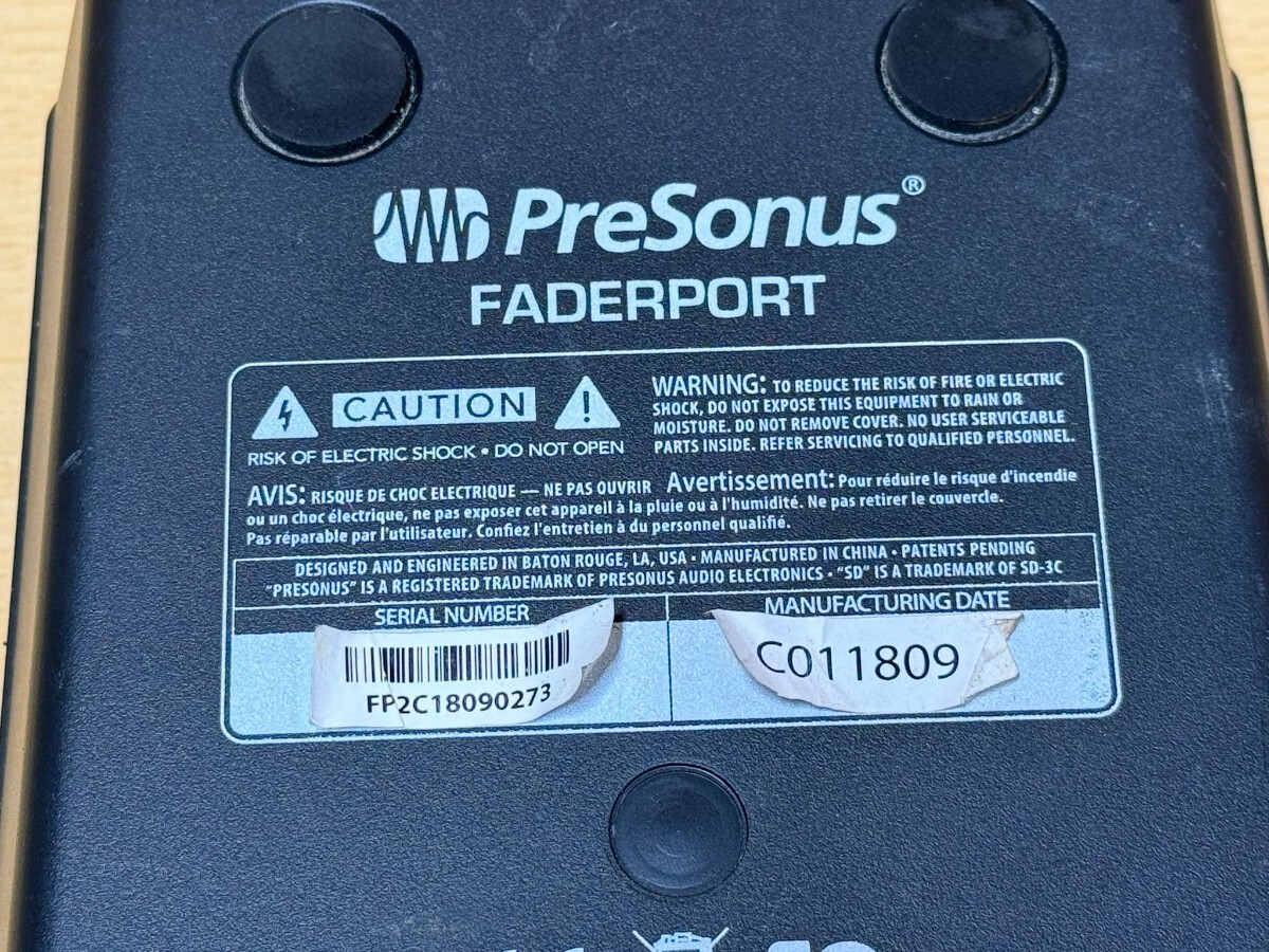 PreSonus FaderPort 　フィジカルコントローラー　 フェーダー 　音響 　機材　動作確認済み!