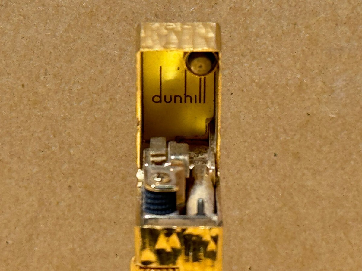 Dunhill／ダンヒル ガスライター ローラーガス　D.J マーク ゴールド ヴィンテージ ダンヒル ライター　ゴールドカラー_画像8