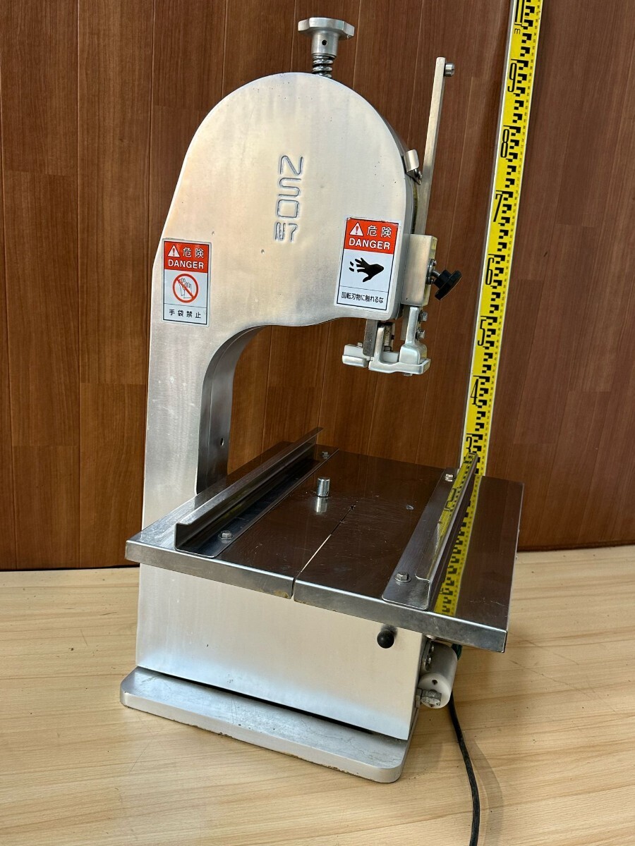 nakajima／中島製作所  ナカジマ バンドソー power bandsaw  NSO-N7B  食品加工機械 スライサー カッター 動作確認済み!の画像2