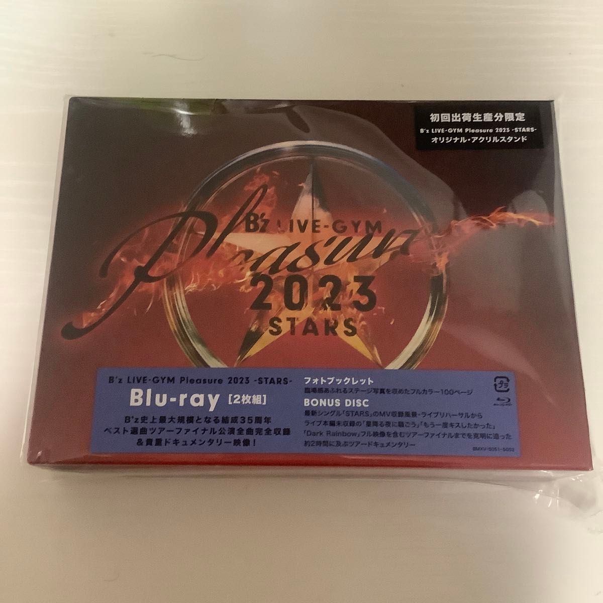 B’z LIVE-GYM Pleasure 2023 STARS 初回出荷生産分 アクリルスタンド ポストカード Blu-ray
