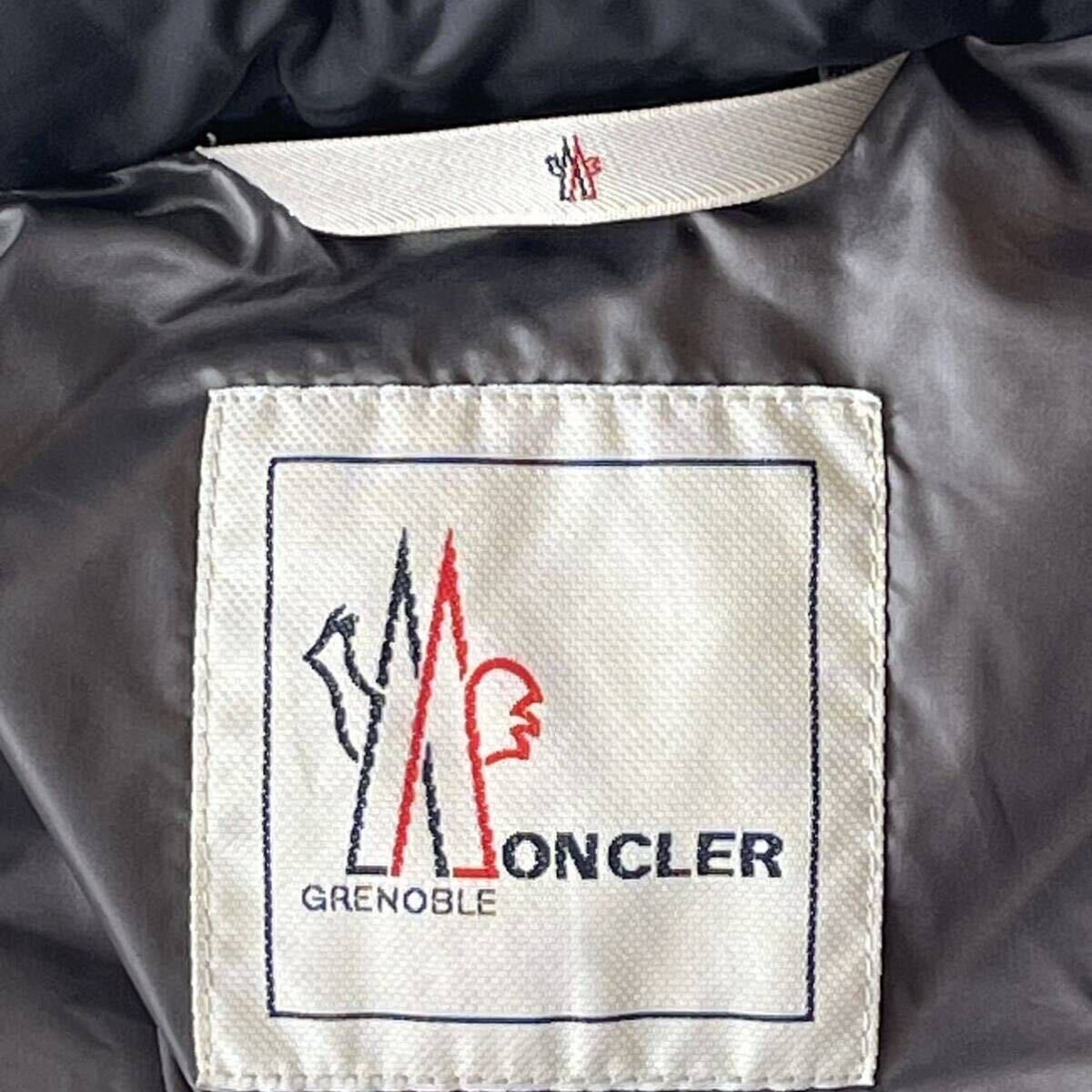 【希少】モンクレール MONCLER GRENOBLE beckler ダウン メンズ サイズ0(M相当) 黒 BLACKの画像4