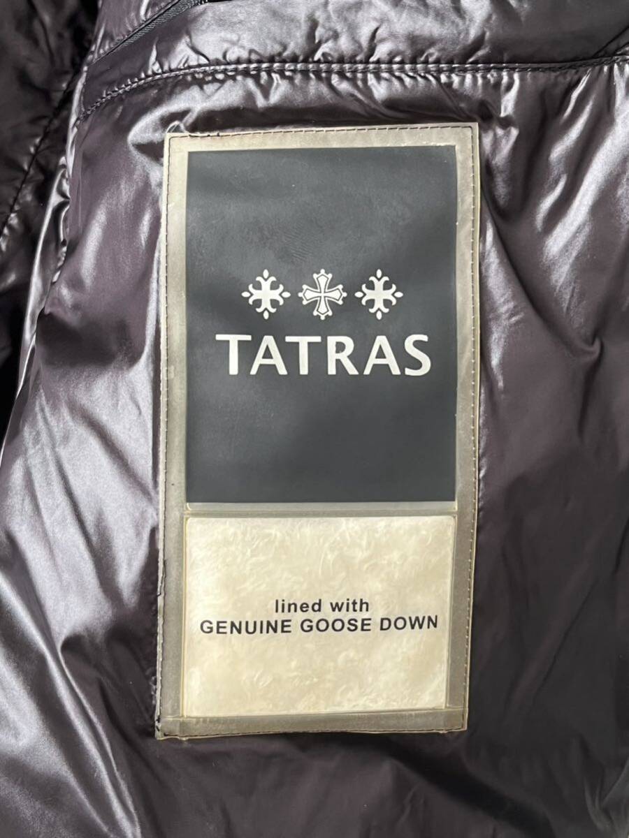 1円〜 TATRAS タトラス ダウンジャケット フード 黒 ブラックBLACK アウター サイズ1の画像5