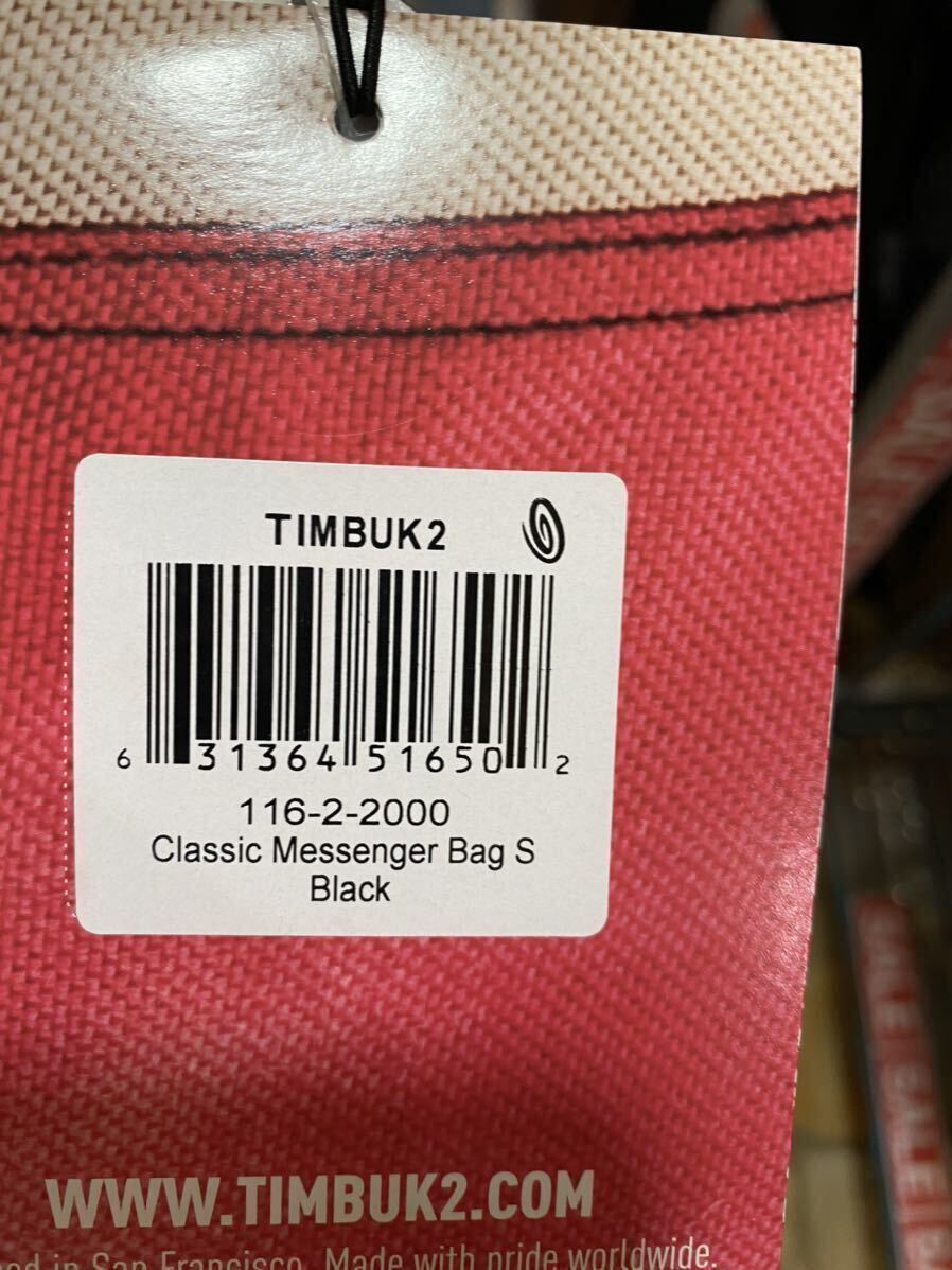 TIMBUK2 ティンバック2 クラシックメッセンジャーバッグ S Classic messenger S 黒　定価9900円　税別　新品　タグ付　未使用　廃番　B品