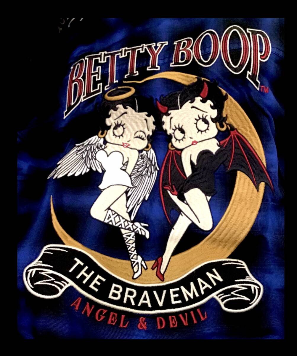 ベティブープ★新品★2427★シャツ【XXLサイズ】チェック★BETTYBOOP★THEBRAVEMAN★BBB-2427★ネバーマインド★アメリカンロングリバー55_★ANGEL&DEVIL★アメリカンロングリバー55