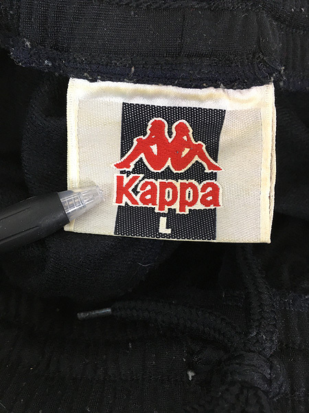 古着 90s Kappa カッパ ロゴ 刺しゅう サイドジップ ジャージ トラック パンツ L 古着_画像6