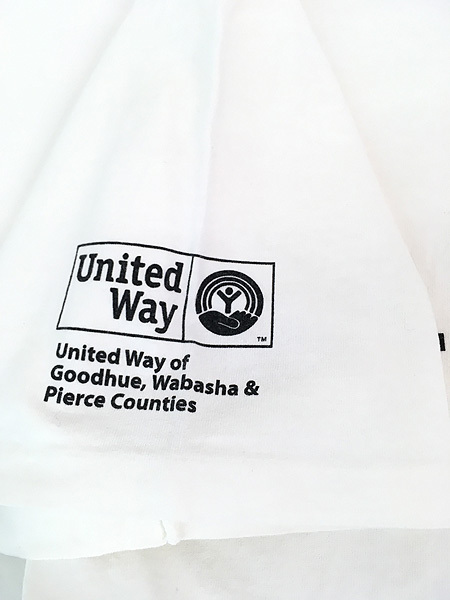 古着 90s USA製 United Way 「LIVE UNITED」 コミュニティ ロゴ Tシャツ L_画像5
