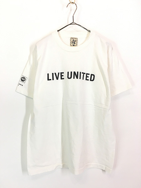 古着 90s USA製 United Way 「LIVE UNITED」 コミュニティ ロゴ Tシャツ L_画像1