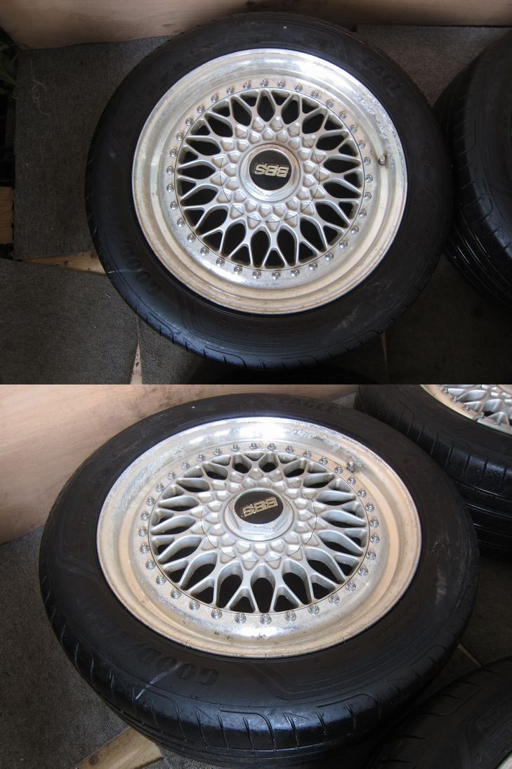 (A105) 17R 【ラジアル：グッドイヤーEAGLE F1 F/225/50/17 R/225/50/17】【アルミ：BBS F/17in/7J R/17in/8J】の画像3