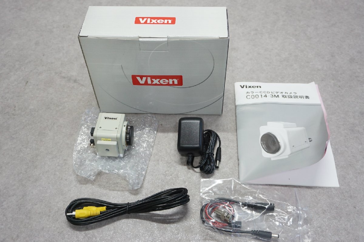 [SK][G130860] 美品 Vixen ビクセン Vixen ビクセン MTV-73S85HN カラーCCDカメラ 天体望遠鏡 元箱、ACアダプター、取扱説明書等_画像1