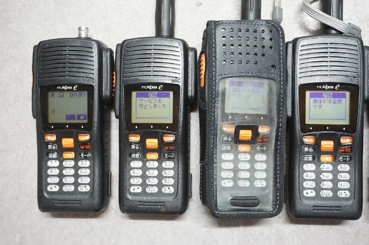 [SK][D4266380] Panasonic パナソニック mcAccess e EK-6175A 携帯型無線機 7台セット_画像4