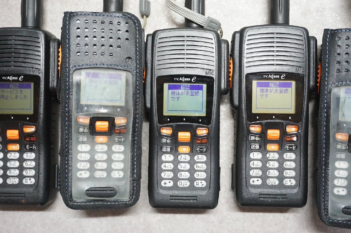 [SK][D4266380] Panasonic パナソニック mcAccess e EK-6175A 携帯型無線機 7台セット_画像3