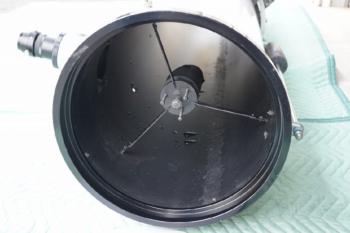 [NZ][D2622-直] 自作品 鏡筒 反射望遠鏡 天体望遠鏡 部品 鏡なし 全長:約171cm 直径:約36cm 重量:約31kg 鏡筒バンド等付き_画像7