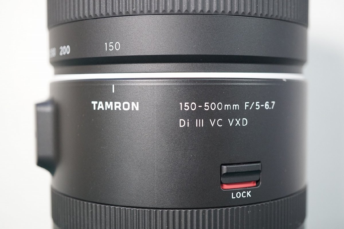 [NZ][D4280810] TAMRON タムロン 150-500mm F/5-6.7 Di III VC VXD FOR SONY E ソニー Eマウント用 カメラレンズ マニュアル、元箱等付きの画像4