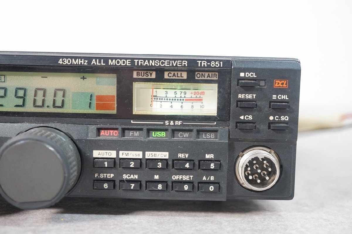 [NZ][D4284780] Kenwood ケンウッド TR-851D 430MHz ALL MODE TRANSCEIVER オールモード トランシーバー アマチュア 無線機の画像4