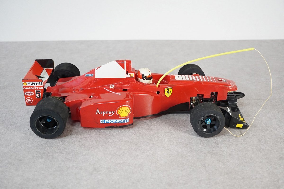 [QS][B4091710] TAMIYA タミヤ 1/10 F1 Ferrari フェラーリ ボディ シャーシ RC ラジコンカー KR-291F 部品 パーツ取り 現状品の画像4