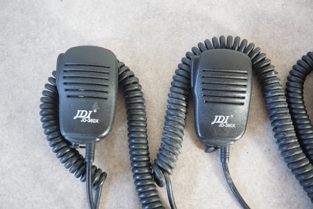 [QS][B4105880] 5 point set ICOM Icom TRIO Trio JDI HM-74/JD-360X Mike summarize transceiver amateur radio present condition goods 