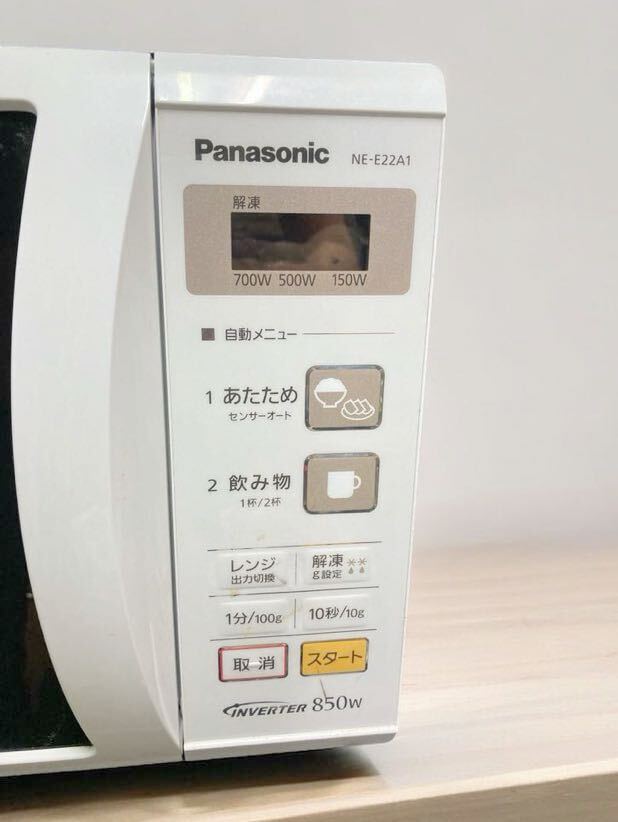 Panasonic 単機能 電子レンジ NE-E22A1 2017年製 パナソニック ターンテーブル の画像2