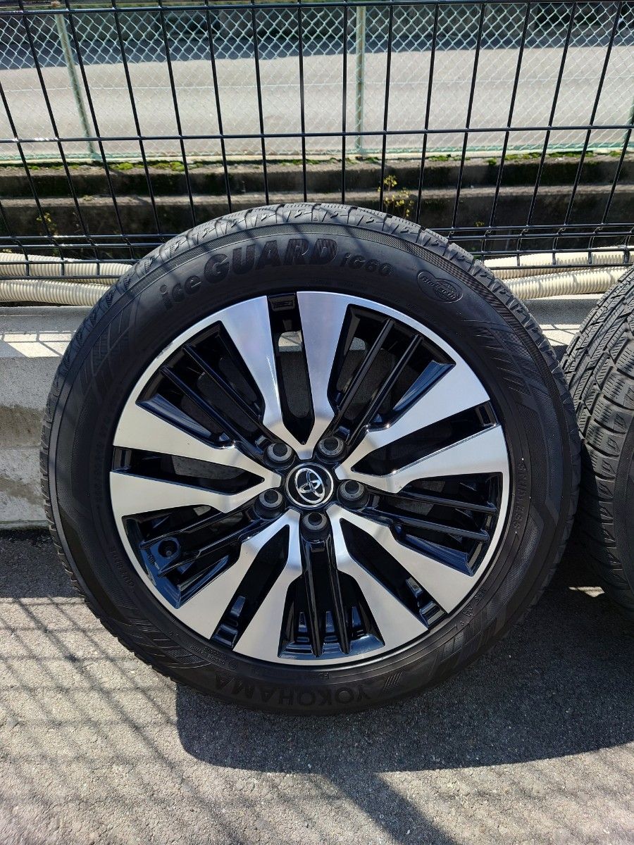 アルファード 30 後期 純正ホイール 18インチ YOKOHAMA iG60 スタッドレス付き 235/50 R18