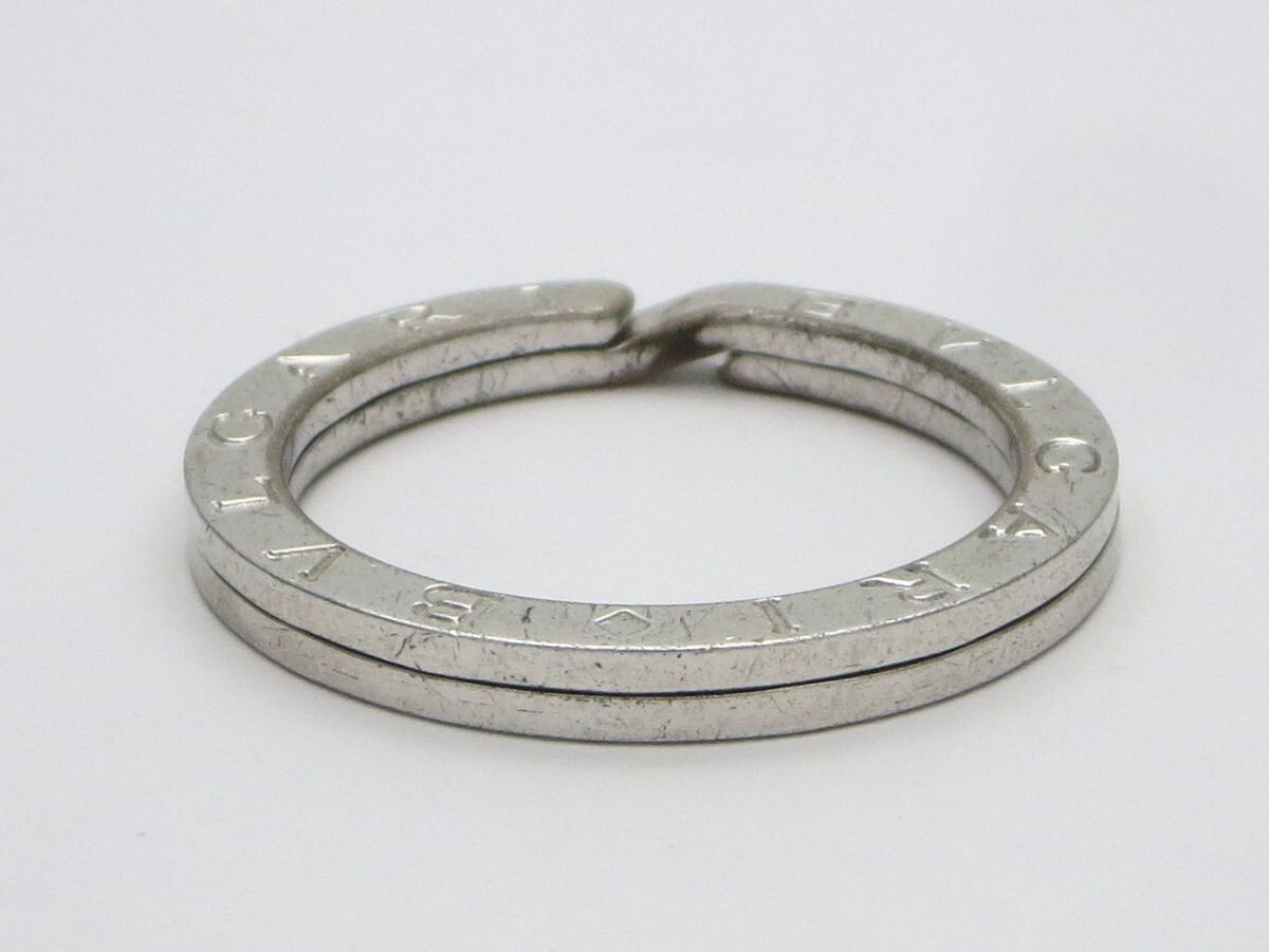 1000円スタート キーリング BVLGARI ブルガリ STERLING 925刻印 総重量約11.6g シルバー キーホルダー ペンダントトップ 箱付 WHO B60019_画像7