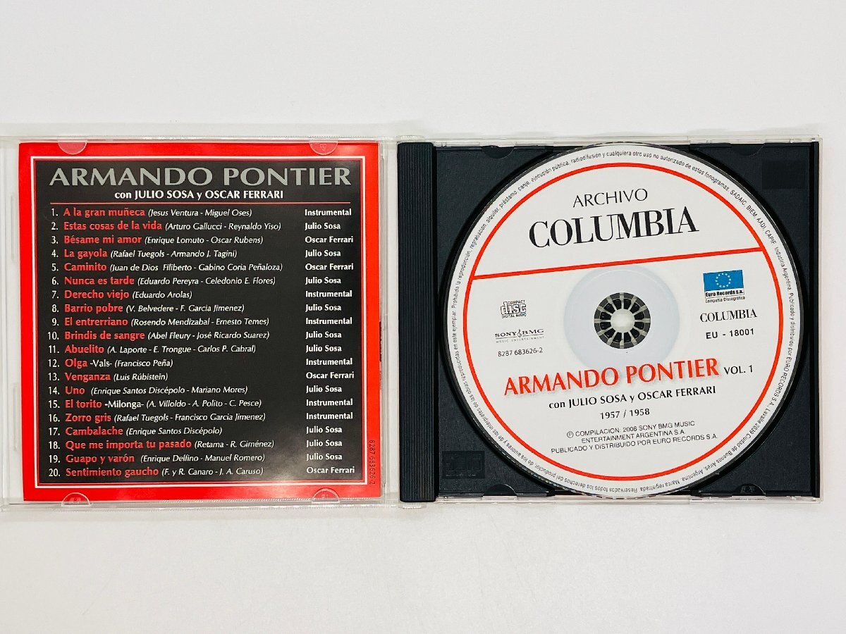 即決CD ARMANDO PONTIER Vol.1 / con JULIO SOSA y OSCAR FERRARI / S05の画像3