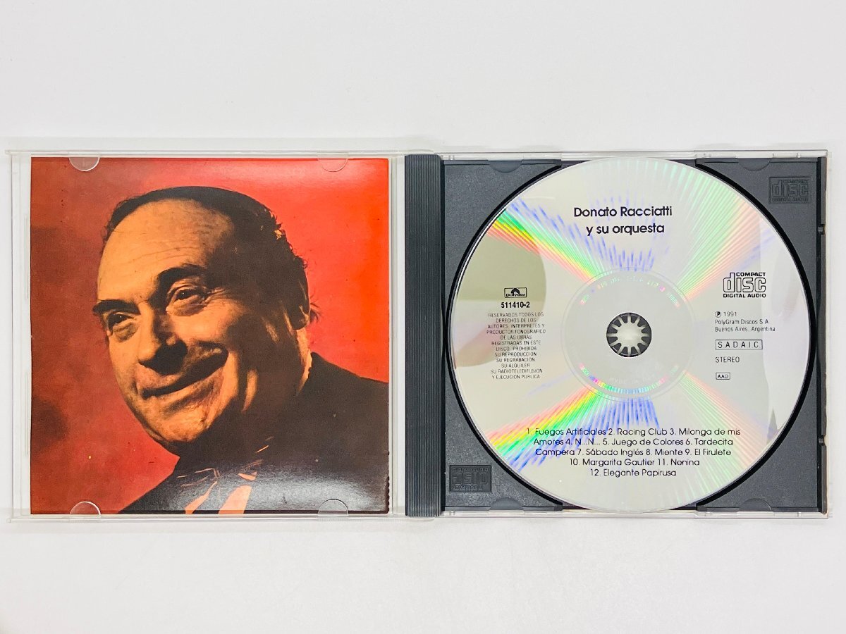 即決CD Donato Racclattl y su orquesta / Naciste para el Tango タンゴ Polydor 511410-2 S05_画像3