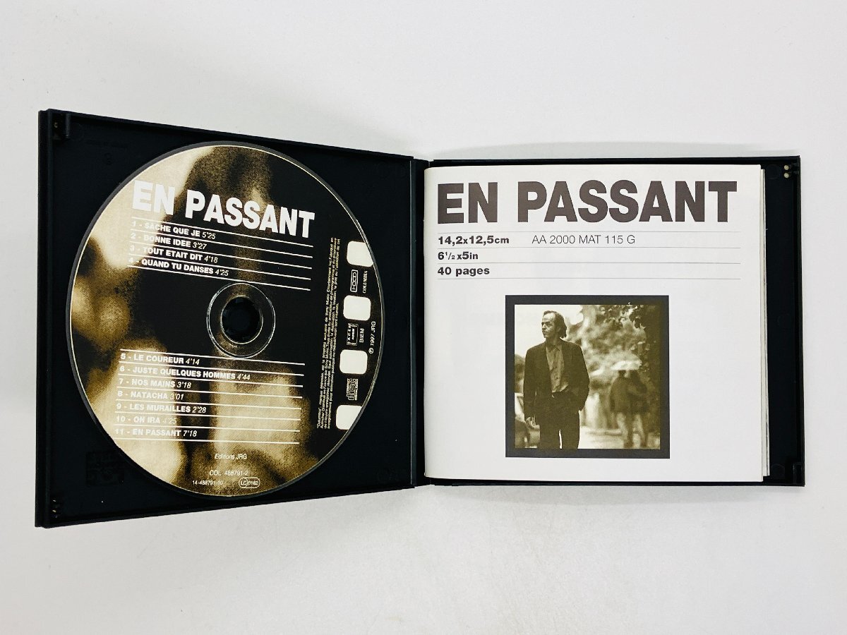 即決CD EN PASSANT / JEAN JACQUES GOLDMAN / フランス France French POP COL 488791-2 J01_画像3