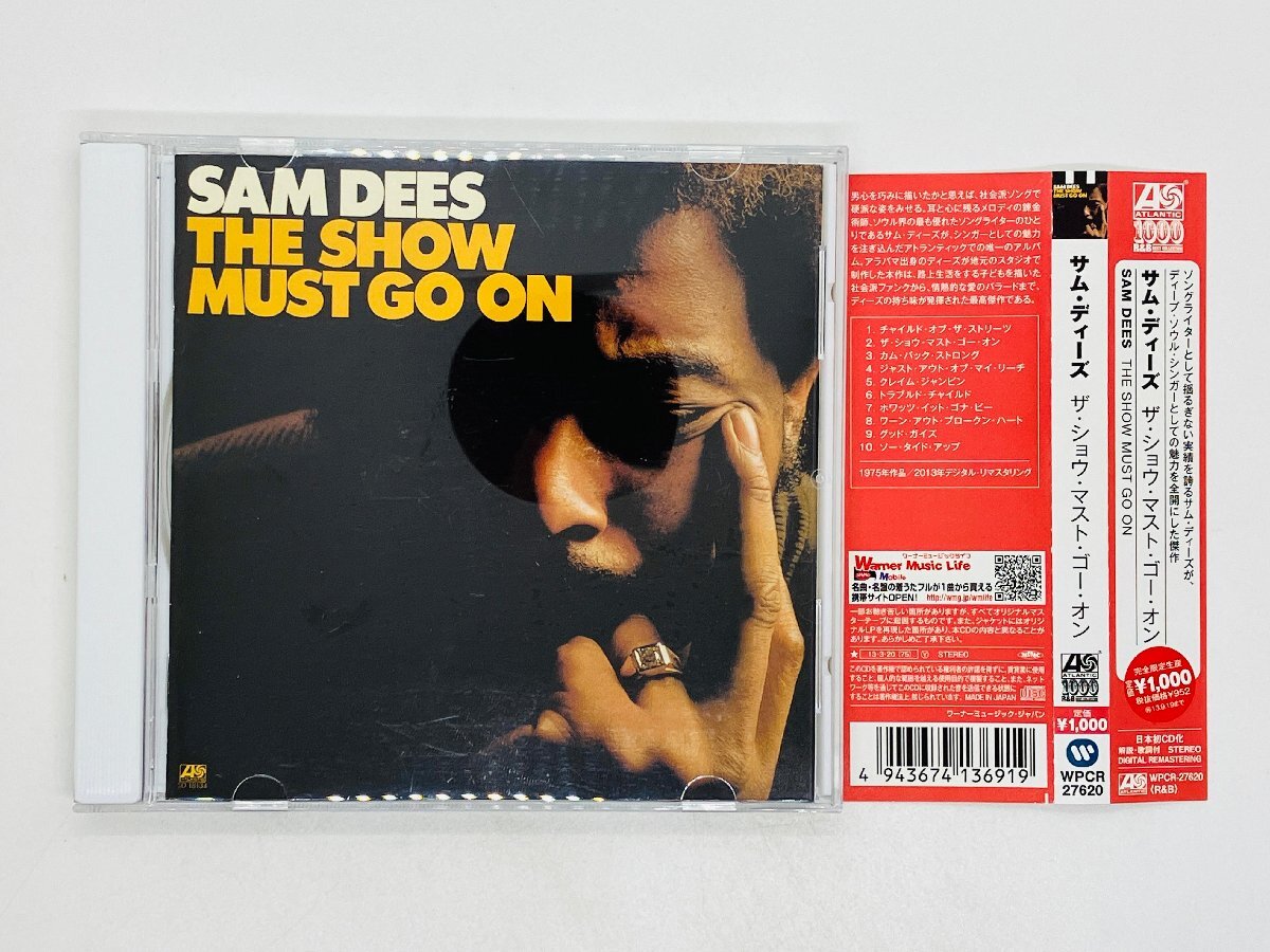 即決CD SAM DEES / THE SHOW MUST GO ON / サム・ディーズ / アルバム 帯付き WPCR-27620 K05_画像1