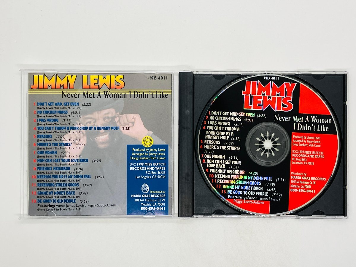 即決CD JIMMY LEWIS Never Met A Woman I Didn't Like / ジミー・ルイス MB4011 Z33_画像3