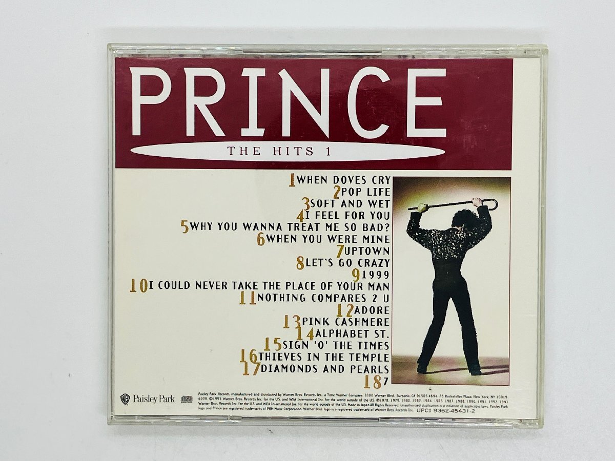 即決CD PRINCE THE HITS 1 / プリンス ザ・ヒッツ / WPCP-5621 Z62_画像2