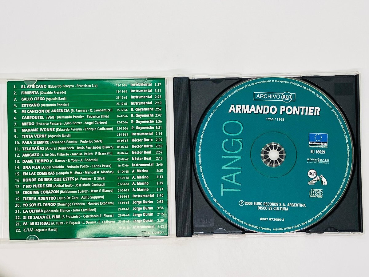 即決CD ARMANDO PONTIER 1966 / 1968 / アルマンド・ポンティエル 82876720802 U06の画像3