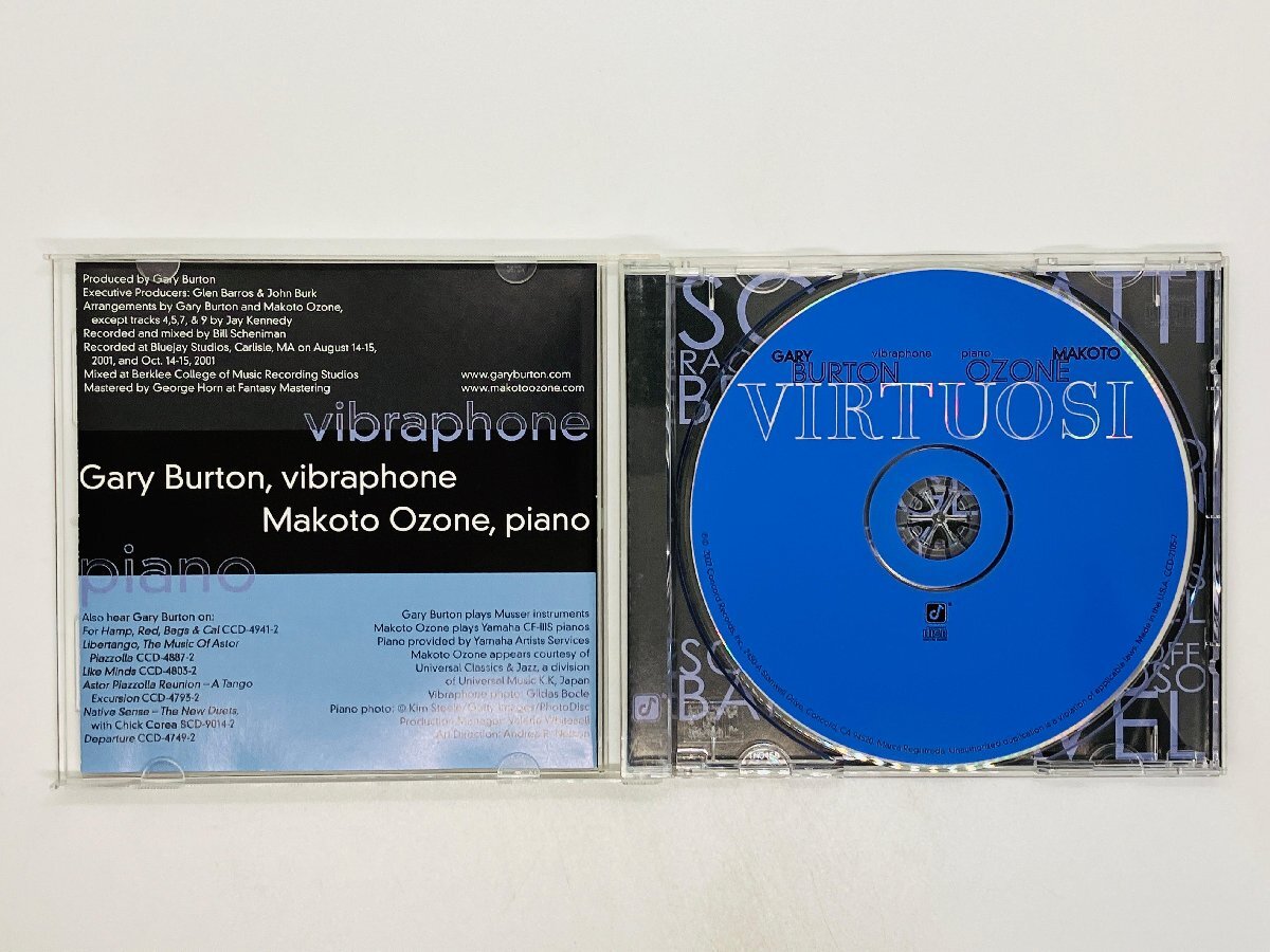 即決CD ゲイリー・バートン＆小曽根真 ヴァーチュオーシ / Gary Burton & Makoto Ozone - Virtuosi CONCORD JAZZ Y20の画像3