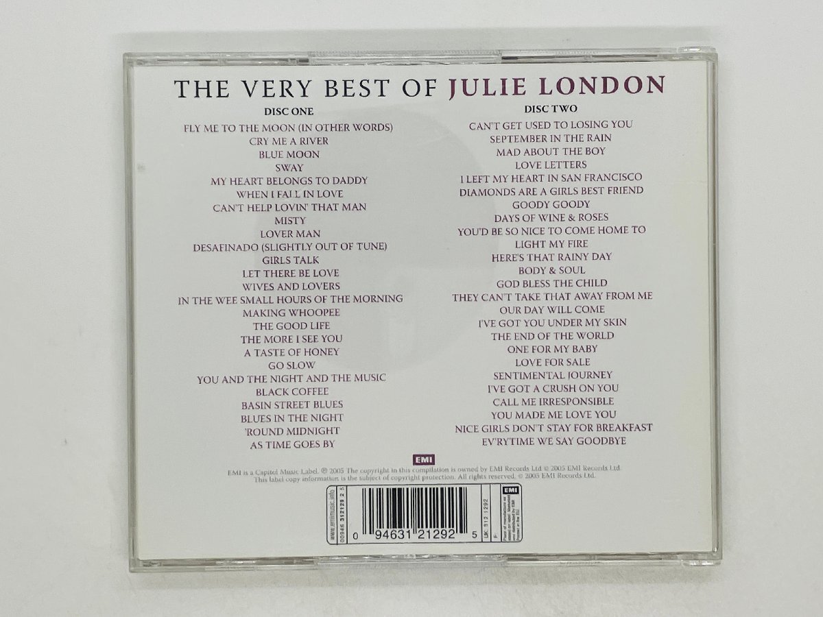 即決2CD THE VERY BEST OF JULIE LONDON / ジュリー・ロンドン / 094631212925 Y30_画像2