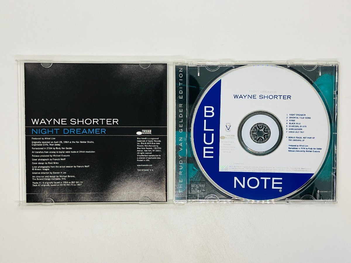 即決CD Wayne Shorter / ウェイン・ショーター Night Dreamer/ ナイト・ドリーマー 輸入盤 724386446725 Y29の画像3