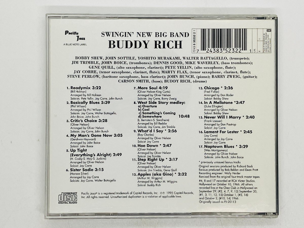 即決CD BUDDY RICH / SWINGIN’NEW BIG BAND / バディ・リッチ スウィンギン・ニュー・ビッグ・バンド Y31_画像2