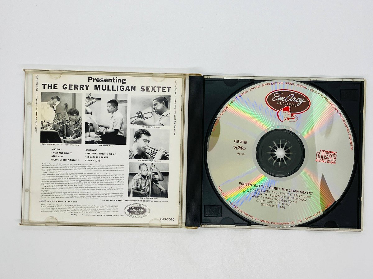即決CD THE GERRY MULLIGAN SEXTET / PRESENTING / ジェリー・マリガン・セクステット / プレゼンティング / EJD3090 Y40_画像3
