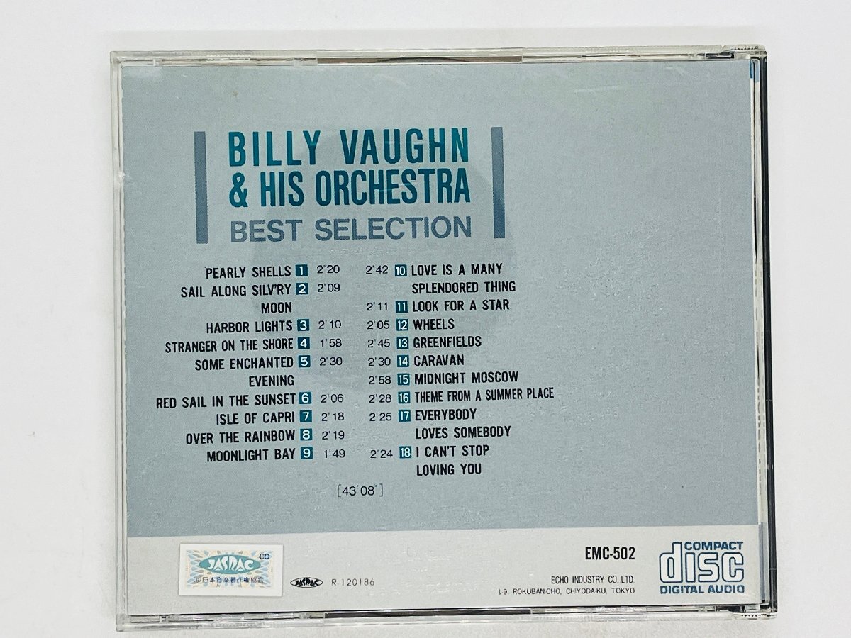 即決CD BILLY VAUGHN HIS ORCHESTRA / BEST SELECTION / ビリー・ヴォーン / Y37_画像2