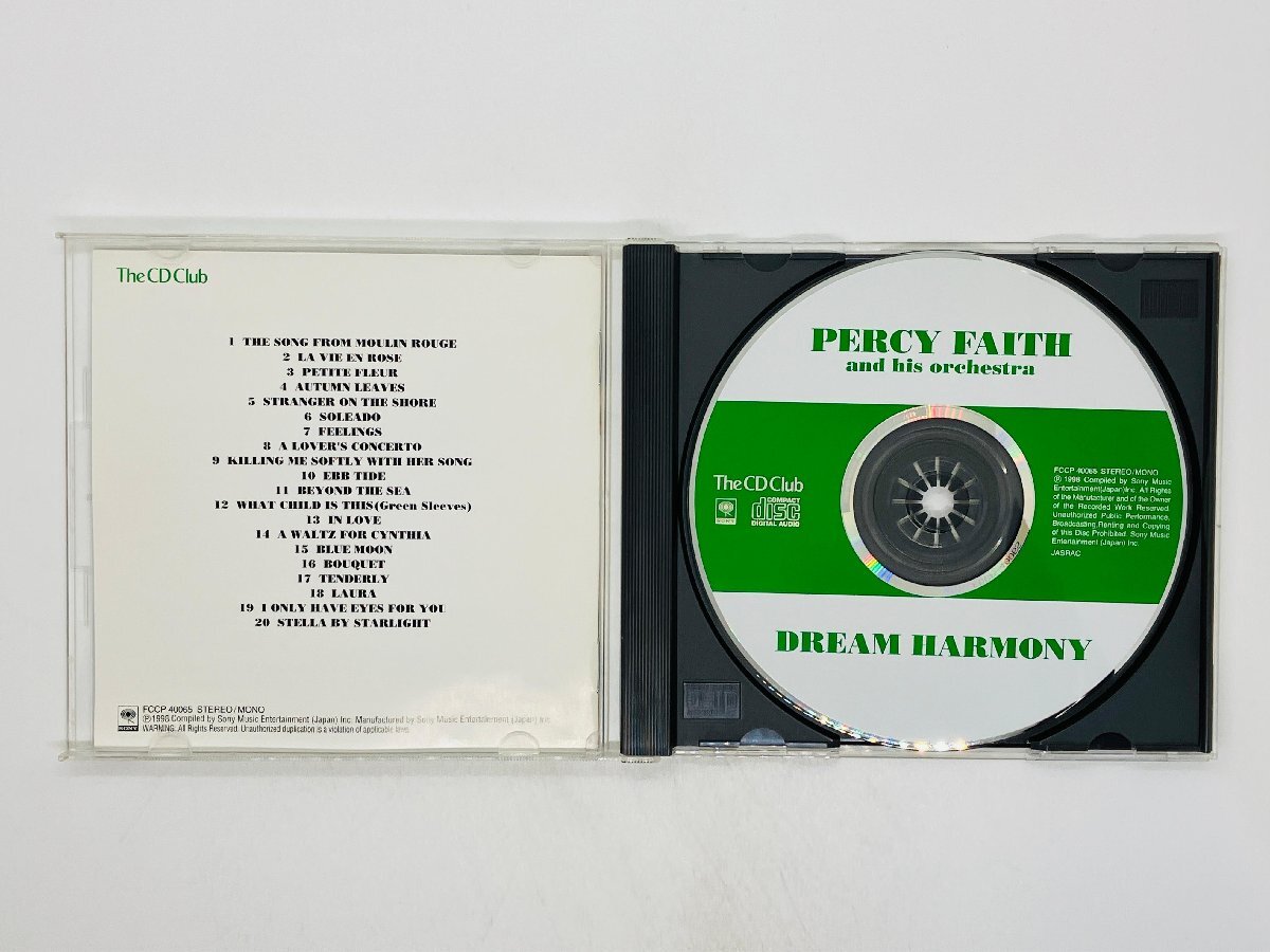 即決CD パーシー・フェイス・オーケストラ 夢のハーモニー Percy Faith ＆ His Orchestra / DREAM HARMONY X15の画像3