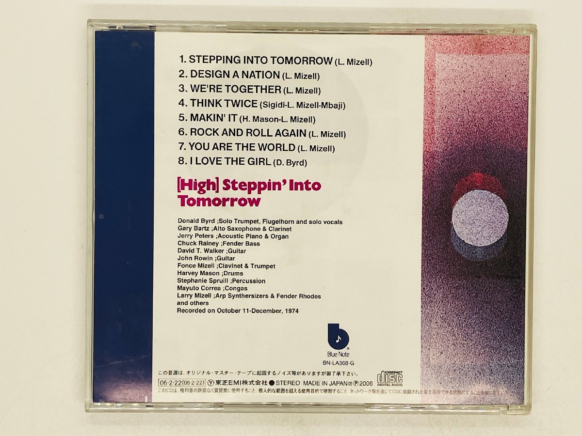 即決CD DONALD BYRD / STEPPING INTO TOMORROW / ドナルド・バード / TOCJ 6707 X17_画像2