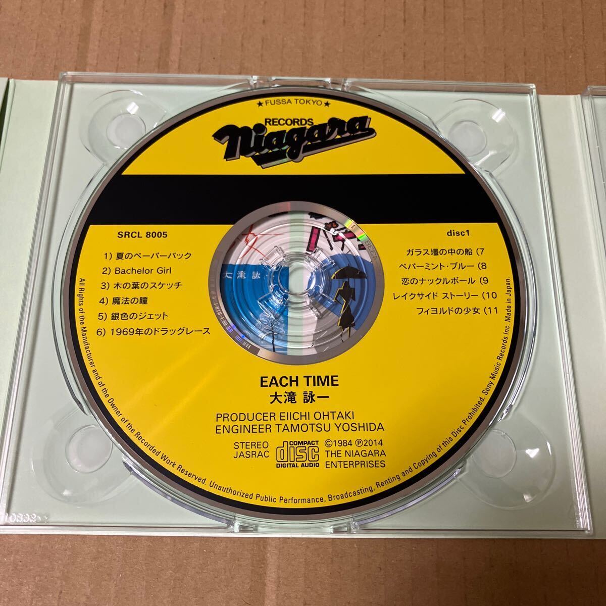 大滝詠一（大瀧詠一）CD EACH TIME 30th Anniversary Edition ジャケット違いピンク盤 ポストカード付 _画像6