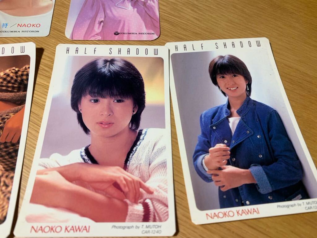 ◆河合奈保子 フォト・カード HALF SHADOW 歌詞カード_画像3