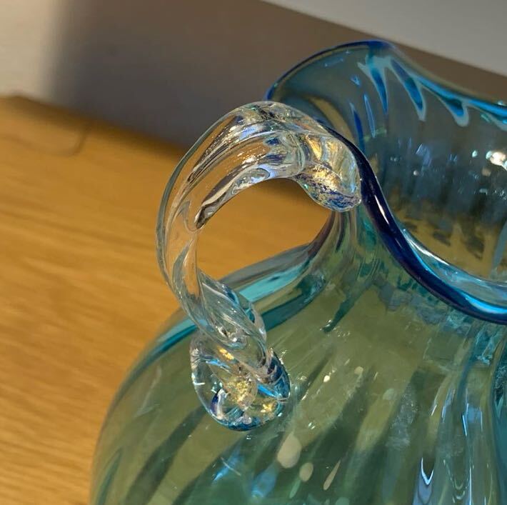 ◆イタリア MURANO ムラーノ ムラノ ガラス 花瓶 の画像9